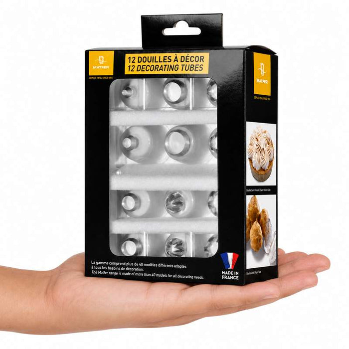 Douilles à décor transparentes en coffret de 12  - 1Pcs