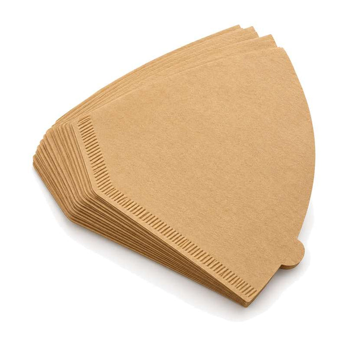 Filtre à café conique n°4 en papier brun alvéolé 195x125mm - 100Pcs