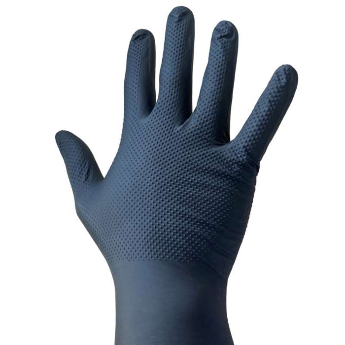 Gant en nitrile noir non poudré, taille M 240x95mm - 100Pcs