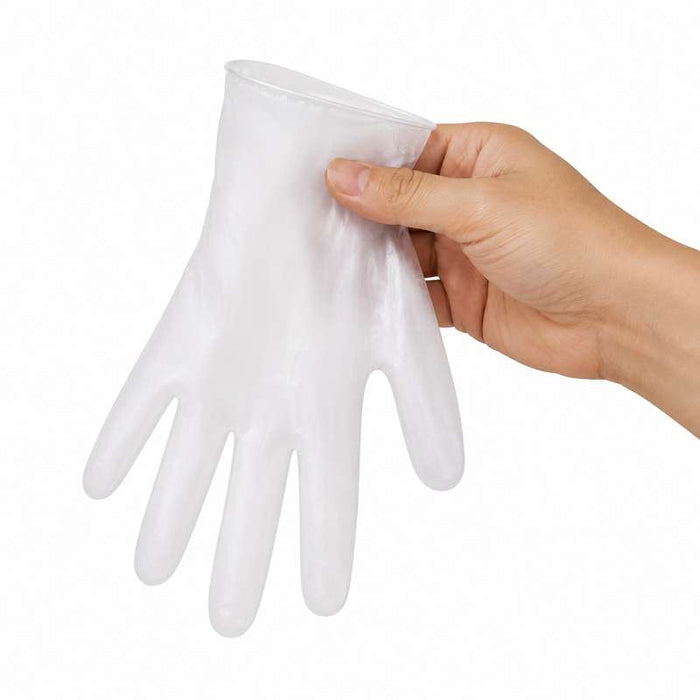 Gants en vinyle micro-poudrés, taille L 240x105mm - 100Pcs