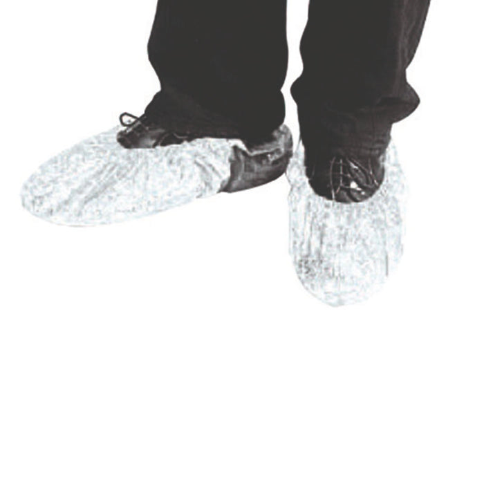 Surchaussure blanche en non tissé à semelle antidérapante  - 50Pcs