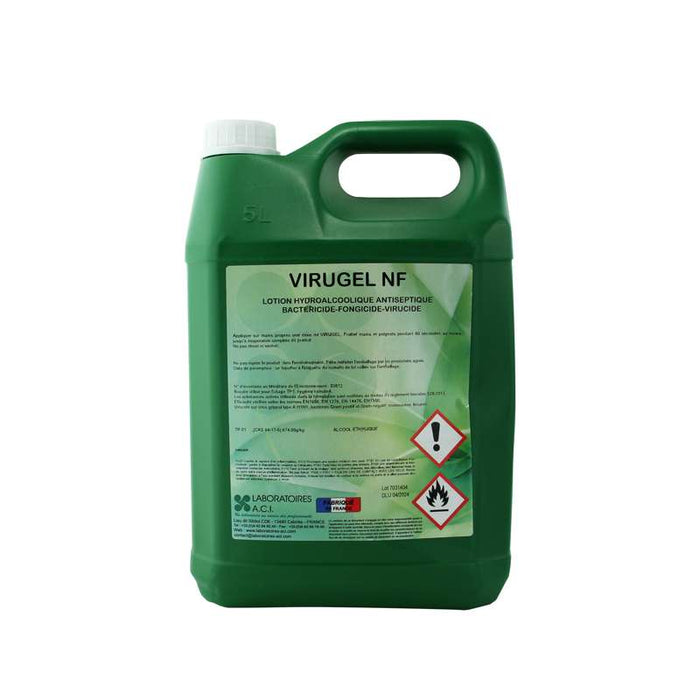 Bidon de solution hydroalcoolique 150x100mm H290mm 5L - 1Pcs