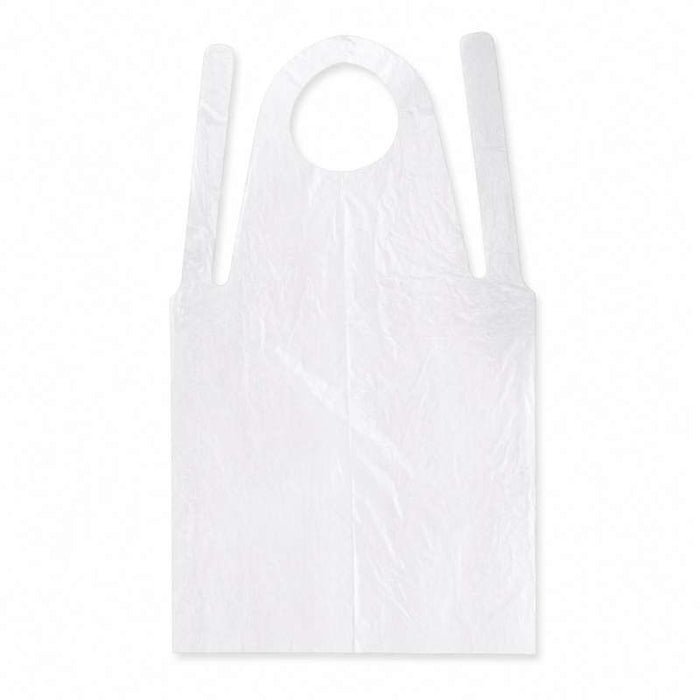 Tablier jetable en plastique PE blanc 700x1200mm - 1000Pcs