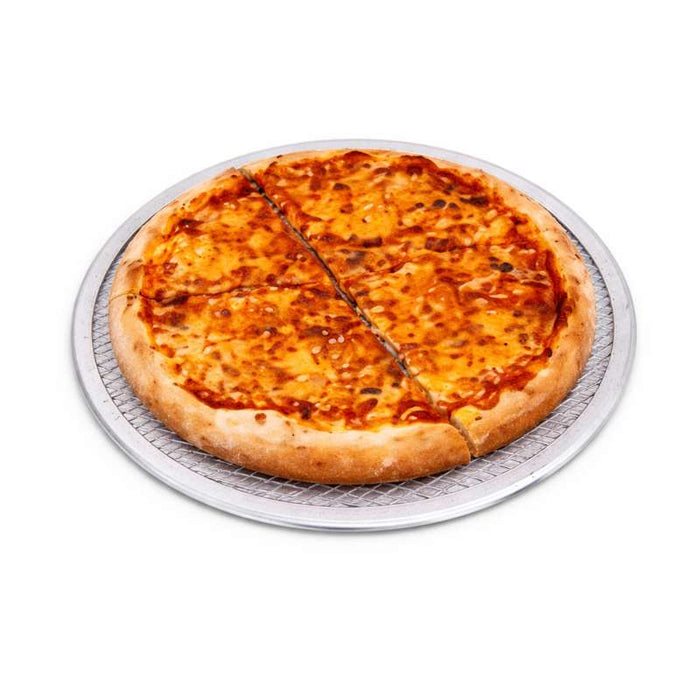 Grille ronde à pizza en aluminium ajouré Ø254mm H4mm - 12Pcs