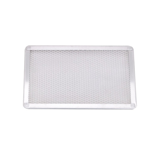 Grille à pizza rectangulaire aluminium à fond ajouré 300x200mm H10mm-12Pcs