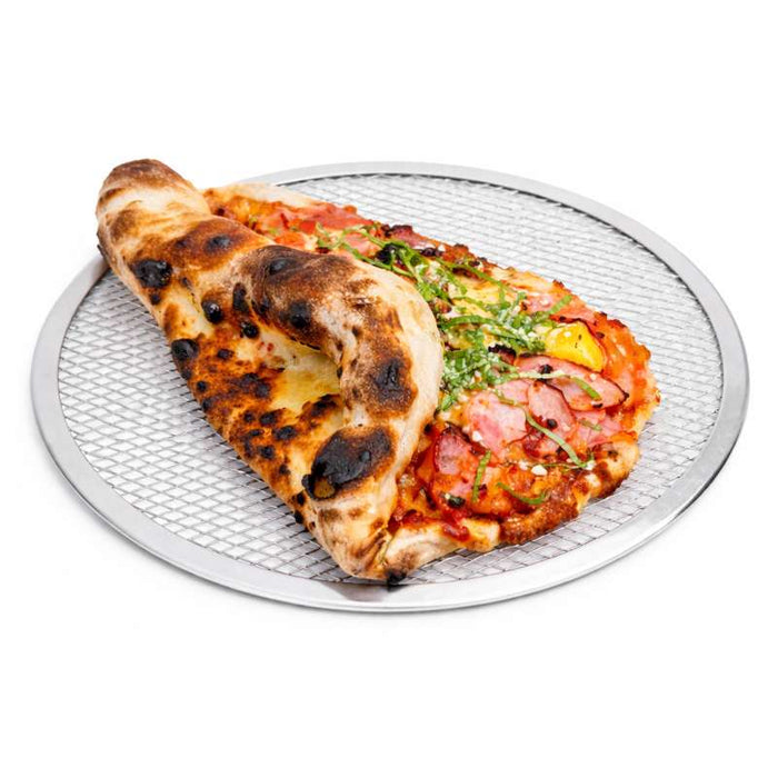 Grille à pizza ronde ajourée en aluminium Ø355,6mm H4mm - 12Pcs
