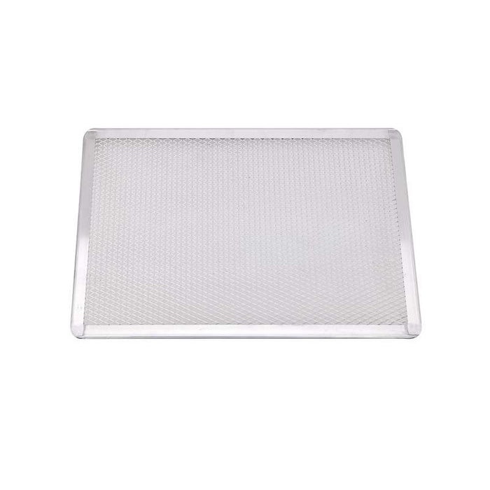 Grille à pizza rectangulaire aluminium à fond ajouré 400x280mm H10mm-12Pcs