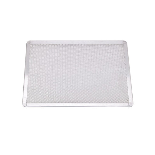 Grille à pizza rectangulaire aluminium à fond ajouré 400x280mm H10mm-12Pcs