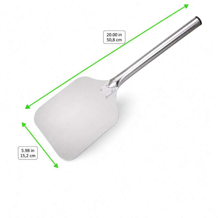 Pelle à Pizza avec poignée en aluminium  508x152mm H15mm-12Pcs