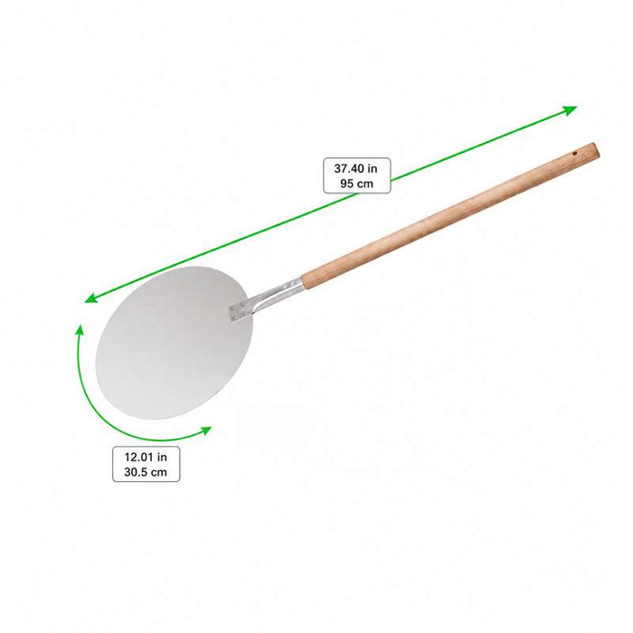 Pelle à Pizza ronde avec poignée en bois diamètre 950x305mm H15mm-12Pcs