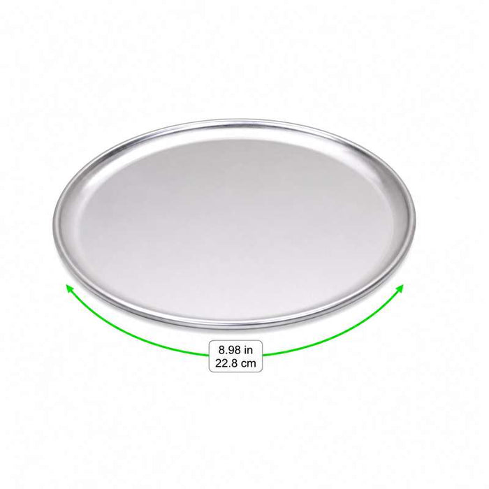 Plateau à pizza rond en aluminium Ø228mm H8mm - 12Pcs