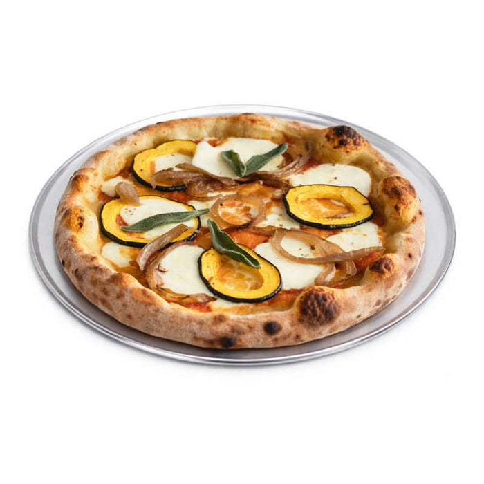 Plaque à pizza ronde en aluminium Ø406mm H8mm - 12Pcs