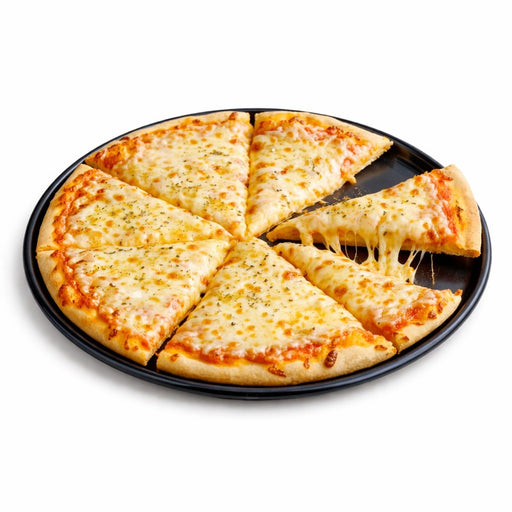 Plateau/assiette noir pour pizza en aluminium anodisé   H8mm-12Pcs