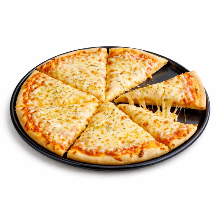 Plateau/assiette noir pour pizza en aluminium anodisé   H8mm-12Pcs