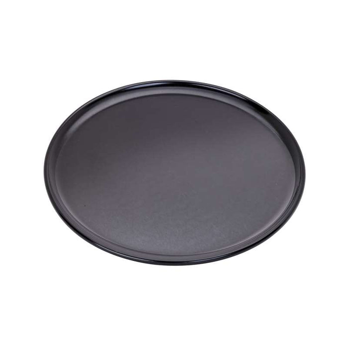Plat à pizza noir en aluminium anodisé Ø254mm - 12Pcs