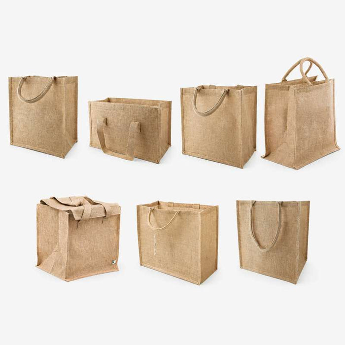 Cabas en jute brun 380x330mm H380mm - 20Pcs