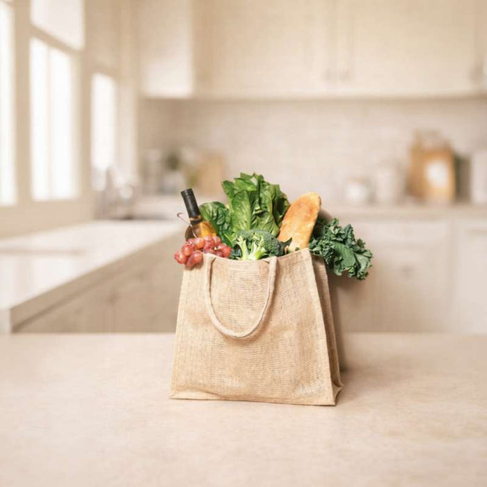 Sac cabas en jute brun 170x260mm H280mm-30Pcs