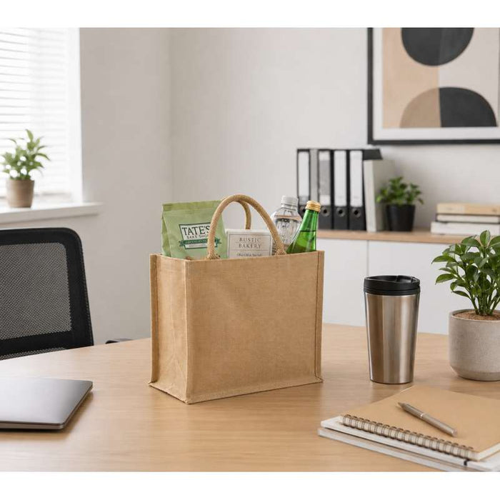 Sac cabas en jute brun 320x200mm H250mm-30Pcs