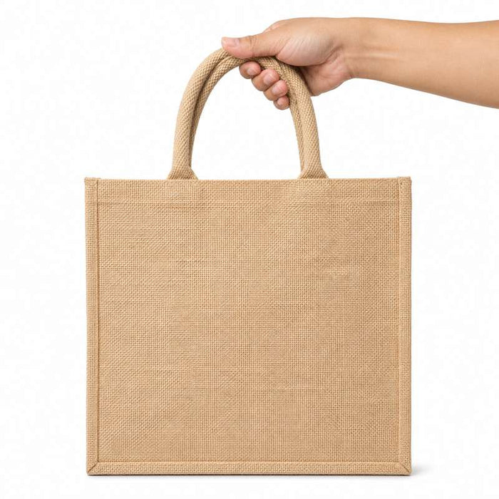 Sac cabas en jute brun 370x230mm H360mm-25Pcs