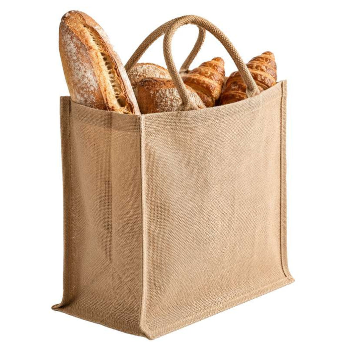Sac cabas en jute brun 370x230mm H360mm-25Pcs