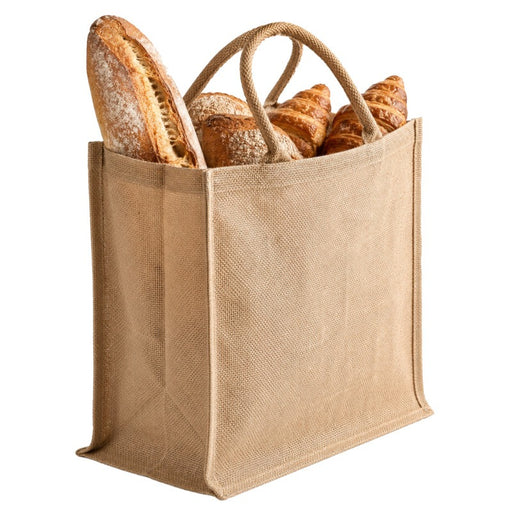 Sac cabas en jute brun 370x230mm H360mm-25Pcs