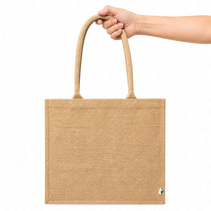 Sac cabas en jute brun  380x330mm H380mm-20Pcs