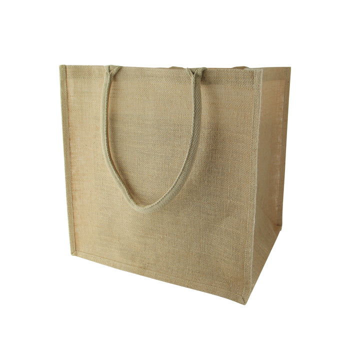 Sac cabas en jute brun  380x330mm H380mm-20Pcs