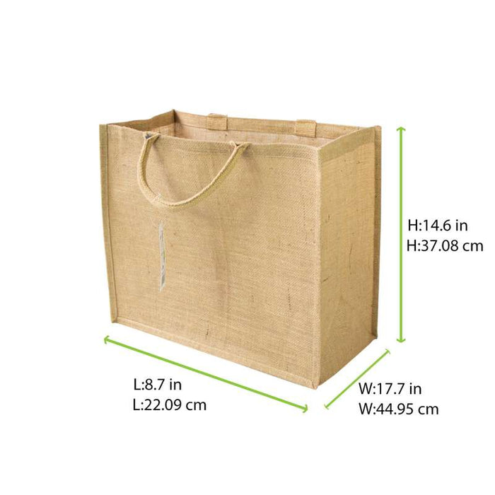 Sac cabas en jute brun 450x220mm H370mm-25Pcs