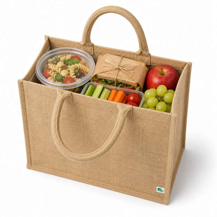 Sac cabas en jute brun 450x220mm H370mm-25Pcs