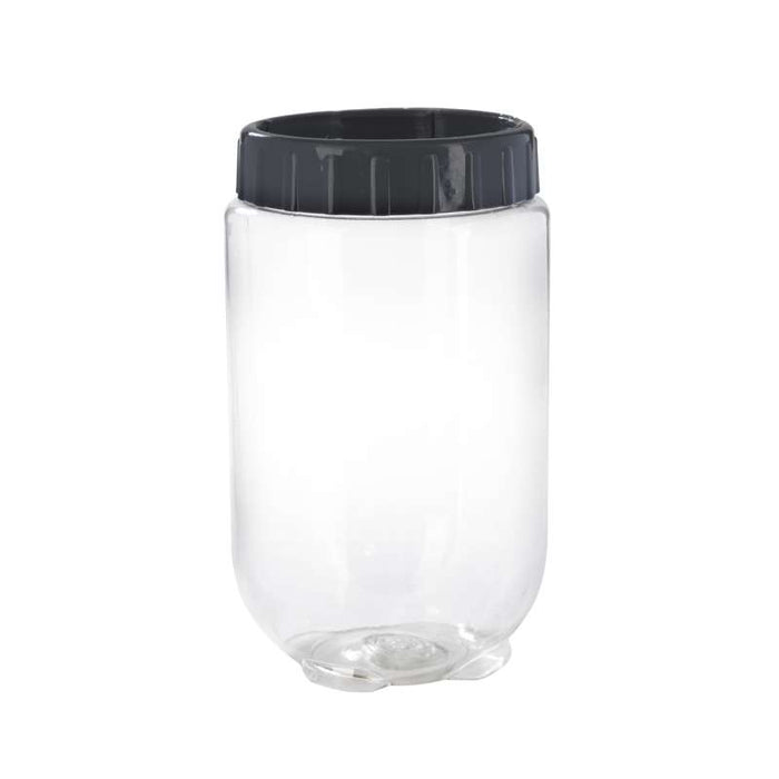 Bocal Bokolock en plastique PET réutilisable avec couvercle clipsable, empilable  H170mm 1000ml - 24Pcs
