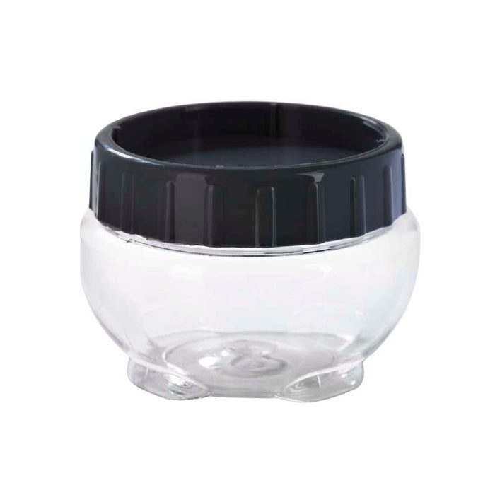 Bocal Bokolock en plastique PET réutilisable avec couvercle clipsable, empilable  H75mm 430ml - 36Pcs