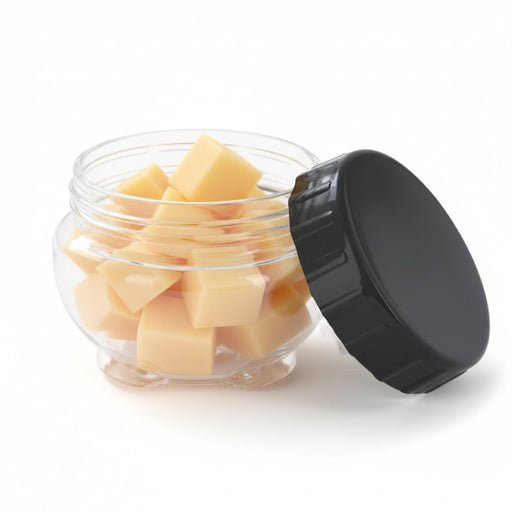 Bocal Bokolock en plastique PET réutilisable avec couvercle clipsable, empilable  H75mm 430ml - 36Pcs