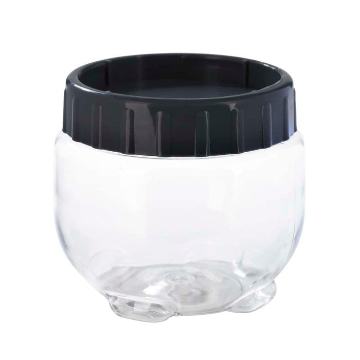 Bocal Bokolock en plastique PET réutilisable avec couvercle clipsable, empilable  H90mm 550ml - 36Pcs