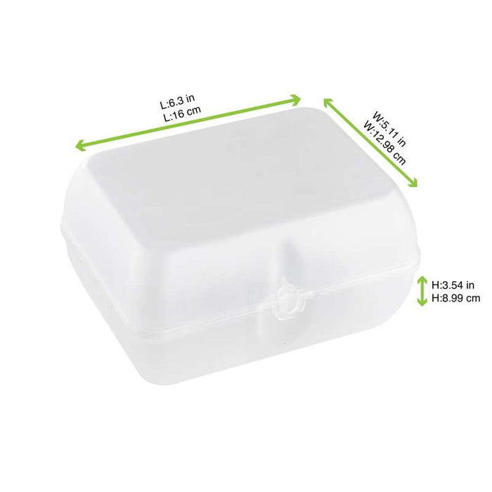 Boite burger réemployable transparent  160x130mm H90mm-24Pcs