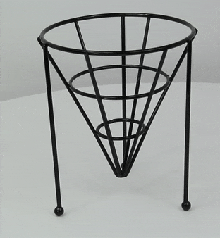 Cône métal noir empilable   H152mm - 6Pcs