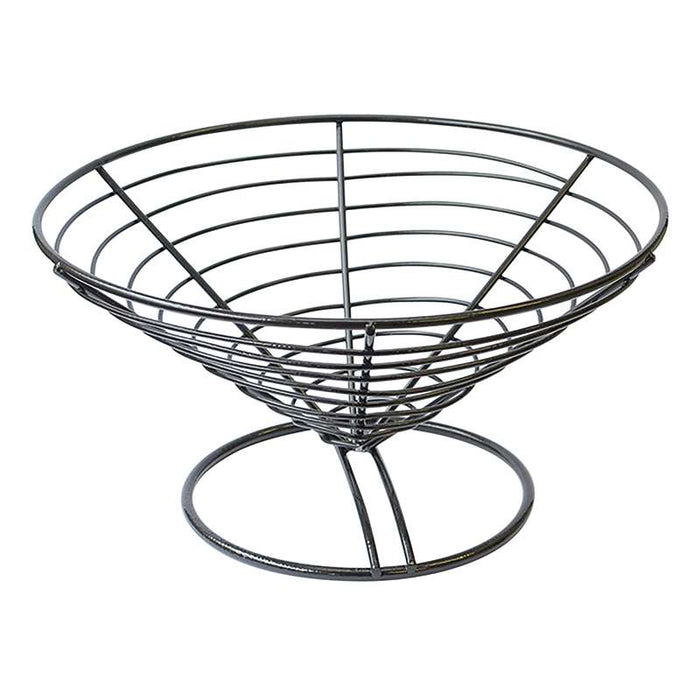 Panier evasé métal noir   H125mm - 6Pcs