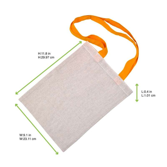 Tote bag à anses jaunes 10x230mm H300mm-100Pcs