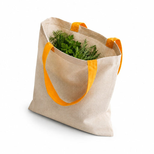 Tote bag à anses jaunes 10x230mm H300mm-100Pcs