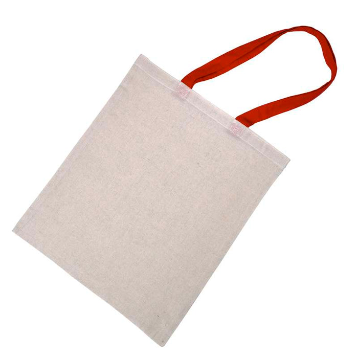 Tote bag à anses rouges  10x350mm H420mm-100Pcs