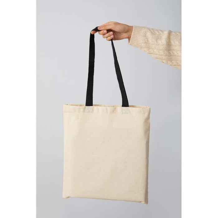 Tote bag à anses noires 10x380mm H450mm-100Pcs