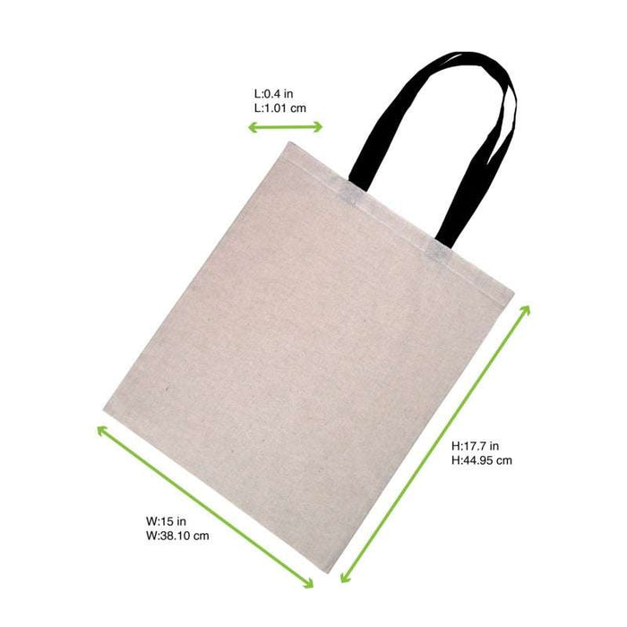 Tote bag à anses noires 10x380mm H450mm-100Pcs