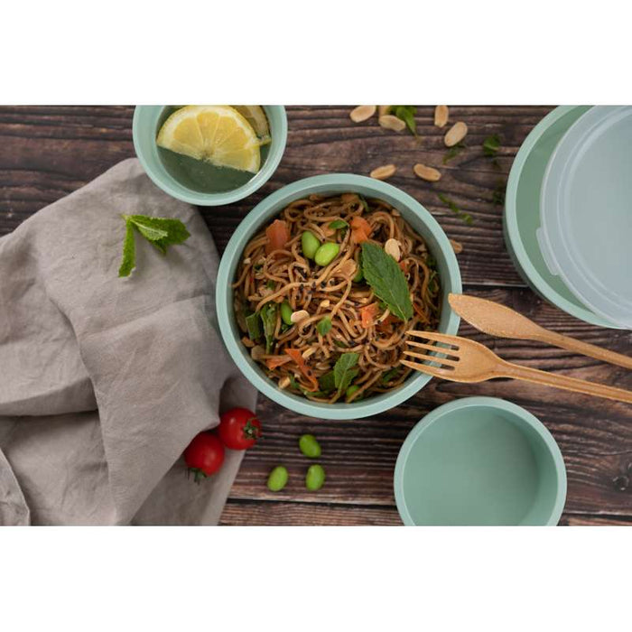 Bol Phoenix en plastique RPET réemployable vert d'eau  H70mm 1 110ml-24Pcs