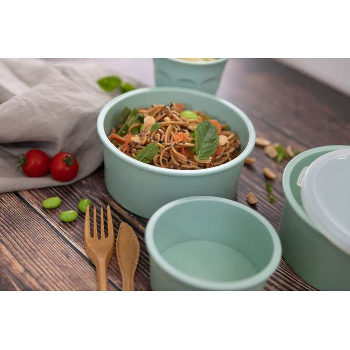 Bol Phoenix en plastique RPET réemployable vert d'eau  H70mm 1 110ml-24Pcs
