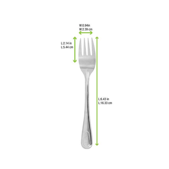 NOXCUT Fourchette inox 163x25mm H11mm-500Pcs