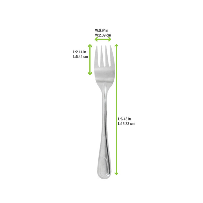 NOXCUT Fourchette inox 163x25mm H11mm-500Pcs