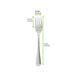 NOXCUT Fourchette inox 163x25mm H11mm-500Pcs