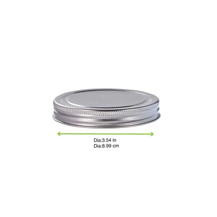 Couvercle à visser en aluminium noir pour pot "Deli" Ø89mm - 80Pcs