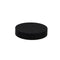 Couvercle plat noir en plastique PP, à visser  H16mm-80Pcs