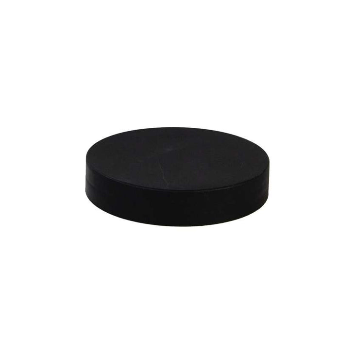 Couvercle plat noir en plastique PP, à visser  H16mm-80Pcs