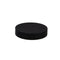 Couvercle plat noir en plastique PP, à visser  H16mm-80Pcs